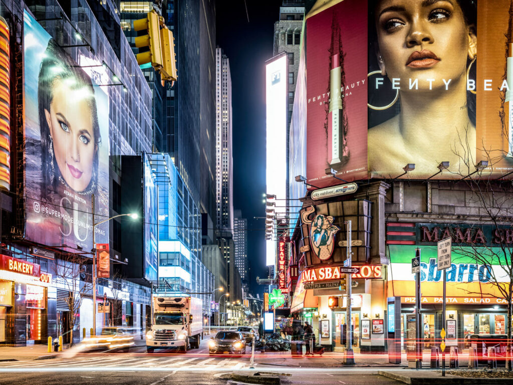Flash in time square