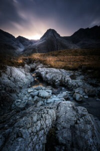 Fairy Pools walk on the Isle of Skye in Scotland